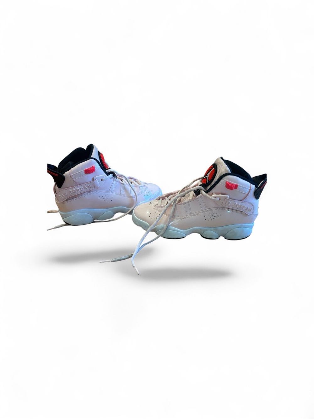 Jordan Kids' Pink and Black High-Top Sneakers - Picture 6 of 9